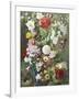 Still Life of Summer Flowers-C.f. Hurten-Framed Giclee Print