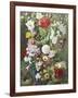 Still Life of Summer Flowers-C.f. Hurten-Framed Giclee Print