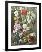 Still Life of Summer Flowers-C.f. Hurten-Framed Giclee Print