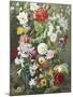 Still Life of Summer Flowers-C.f. Hurten-Mounted Giclee Print
