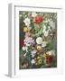 Still Life of Summer Flowers-C.f. Hurten-Framed Giclee Print