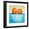 Still Life of Two Oranges-null-Framed Art Print