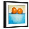 Still Life of Two Oranges-null-Framed Art Print