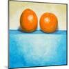 Still Life of Two Oranges-null-Mounted Art Print