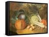 Still Life of Vegetables-Leopoldo Metlicovitz-Framed Stretched Canvas