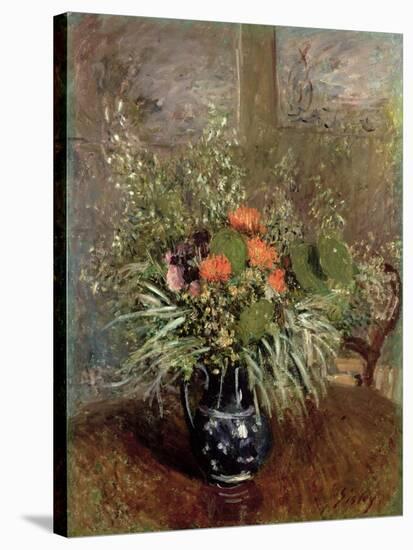 Still Life of Wild Flowers-Alfred Sisley-Stretched Canvas