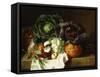 Still Life of Winter Vegetables-Henriette de Longchamps-Framed Stretched Canvas