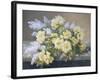 Still Life of Yellow Roses with Lilac-Raoul Victor Maurice Maucherat de Longpre-Framed Giclee Print