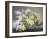 Still Life of Yellow Roses with Lilac-Raoul Victor Maurice Maucherat de Longpre-Framed Giclee Print