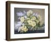 Still Life of Yellow Roses with Lilac-Raoul Victor Maurice Maucherat de Longpre-Framed Premium Giclee Print