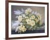 Still Life of Yellow Roses with Lilac-Raoul Victor Maurice Maucherat de Longpre-Framed Giclee Print