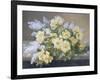 Still Life of Yellow Roses with Lilac-Raoul Victor Maurice Maucherat de Longpre-Framed Giclee Print