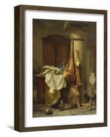 Still Life (Oil on Canvas)-Louis Eugene Lambert-Framed Giclee Print