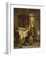 Still Life (Oil on Canvas)-Louis Eugene Lambert-Framed Giclee Print