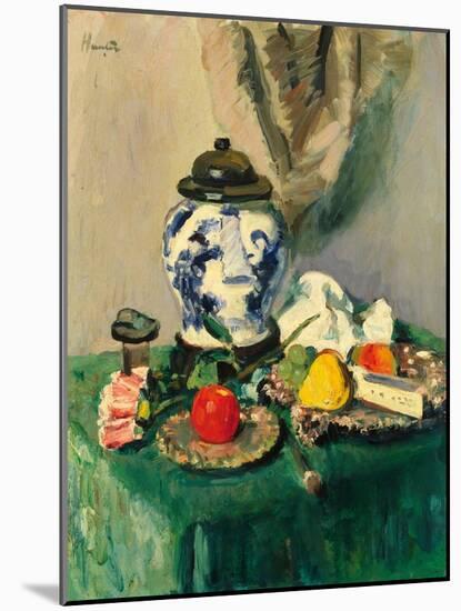 Still Life (Oil on Canvas)-George Leslie Hunter-Mounted Giclee Print