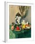 Still Life (Oil on Canvas)-George Leslie Hunter-Framed Giclee Print