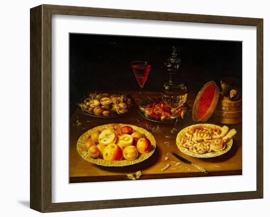 Still Life (Oil on Panel)-Osias The Elder Beert-Framed Giclee Print