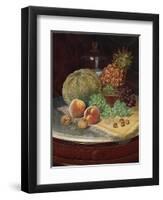 Still Life on a Marble-Topped Table-William Bradford-Framed Giclee Print