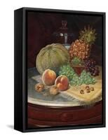 Still Life on a Marble-Topped Table-William Bradford-Framed Stretched Canvas