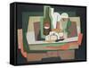 Still Life on a Table; Nature Morte Sur Une Table, 1925-Georges Valmier-Framed Stretched Canvas