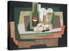 Still Life on a Table; Nature Morte Sur Une Table, 1925-Georges Valmier-Stretched Canvas