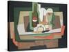 Still Life on a Table; Nature Morte Sur Une Table, 1925-Georges Valmier-Stretched Canvas