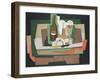 Still Life on a Table; Nature Morte Sur Une Table, 1925-Georges Valmier-Framed Giclee Print