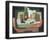 Still Life on a Table; Nature Morte Sur Une Table, 1925-Georges Valmier-Framed Giclee Print