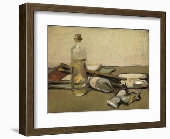 Still Life: Paint Tubes, C.1903 (Oil on Panel)-Samuel John Peploe-Framed Giclee Print