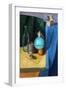 Still Life Painting of Bottles, Box, Grapes, Tin, Spray and Mandarin-Motorspirit-Framed Art Print