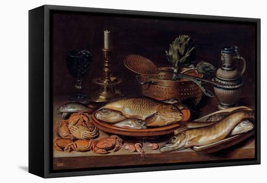 Still Life Par Peeters, Clara (1594-1658), 1611 - Oil on Canvas, 50X72 - Museo Del Prado, Madrid-Clara Peeters-Framed Stretched Canvas