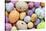 Still Life Photo of Lots of Colourful Speckled Candy Covered Chocolate Easter Eggs-Rtimages-Stretched Canvas