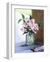 Still Life Pink Clematis-Christopher Ryland-Framed Giclee Print