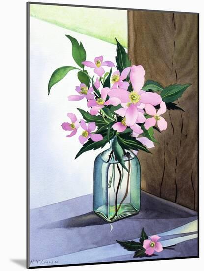 Still Life Pink Clematis-Christopher Ryland-Mounted Giclee Print