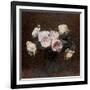 Still Life: Pink, White and Yellow Roses, 1894-Ignace Henri Jean Fantin-Latour-Framed Giclee Print