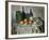 Still Life: Pots, Bottle, Cup and Fruit, circa 1871-Paul Cézanne-Framed Giclee Print