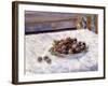 Still Life, Prunes on a Plate (Nature Morte, Le plat de Prunes). Ca. 1884-Pierre-Auguste Renoir-Framed Giclee Print