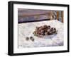 Still Life, Prunes on a Plate (Nature Morte, Le plat de Prunes). Ca. 1884-Pierre-Auguste Renoir-Framed Giclee Print