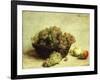 Still-Life, Raisins and Apples in a Basket; Nature Morte, Raisin Et Pomme D'Api, 1880-Henri Fantin-Latour-Framed Giclee Print