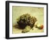 Still-life, Raisins and Apples in a Basket-Henri Fantin-Latour-Framed Giclee Print