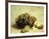 Still-life, Raisins and Apples in a Basket-Henri Fantin-Latour-Framed Giclee Print