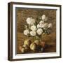 Still Life: Roses and Fruits; Nature Morte: Roses Et Fruits, 1878-Henri Fantin-Latour-Framed Giclee Print