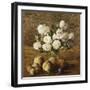 Still Life: Roses and Fruits-Henri Fantin-Latour-Framed Giclee Print