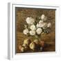 Still Life: Roses and Fruits-Henri Fantin-Latour-Framed Giclee Print