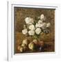 Still Life: Roses and Fruits-Henri Fantin-Latour-Framed Giclee Print