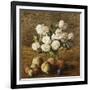 Still Life: Roses and Fruits-Henri Fantin-Latour-Framed Giclee Print