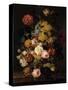 Still Life - Roses, Tulips and Other Flowers-Petter-Stretched Canvas