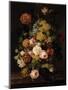 Still Life - Roses, Tulips and Other Flowers-Petter-Mounted Giclee Print