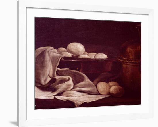 Still Life Showing Brie Cheese-Francois Bonvin-Framed Giclee Print