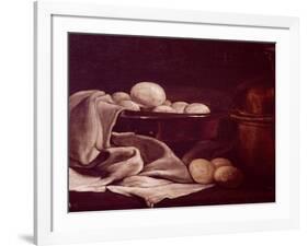 Still Life Showing Brie Cheese-Francois Bonvin-Framed Giclee Print